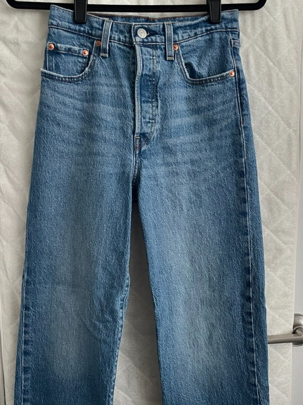 Levis Ribcage Straight Ankle Women's Jeans - Dance Around - Medium Wash